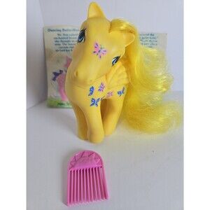 Vintage G1 My Little Pony Dancing Butterflies TAF Figure w/ Story Card & Comb